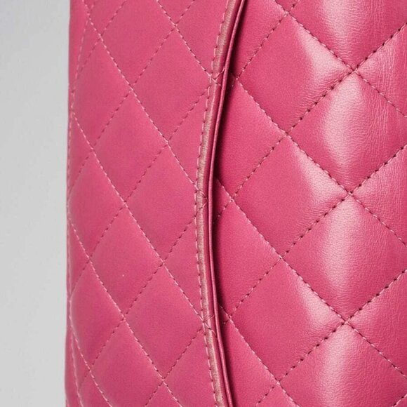 Chanel Pink Quilted Lambskin Leather Classic Rectangular Mini Flap Bag - Picture 4 of 12